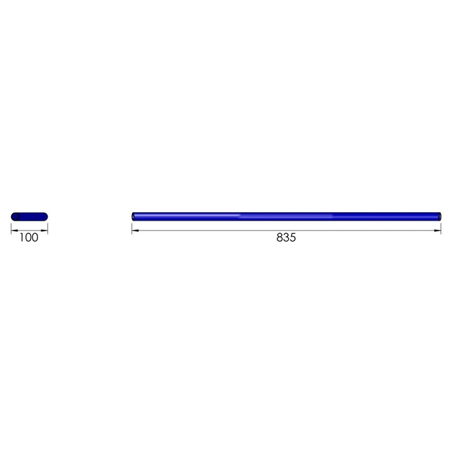 Highsider Stahl-Lenker Drag Bar Wide LD2, B: 835mm