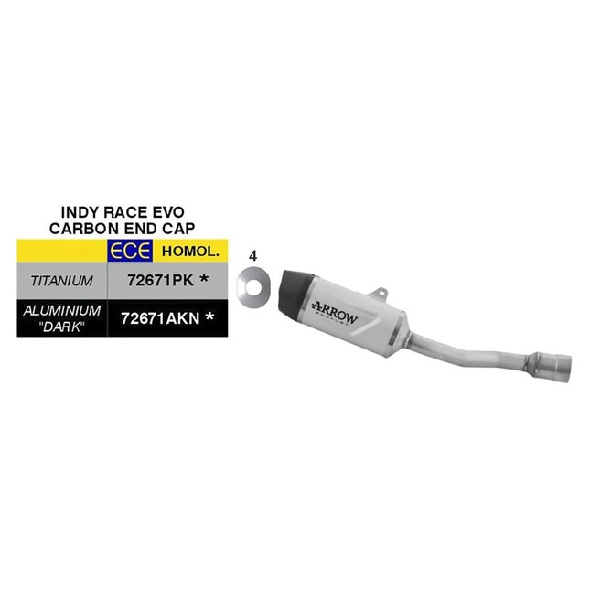 Arrow Indy Race Evo Auspuffsystem
