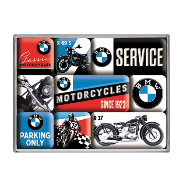 BMW Magnet-Set "Motorcycles", 9-Teilig