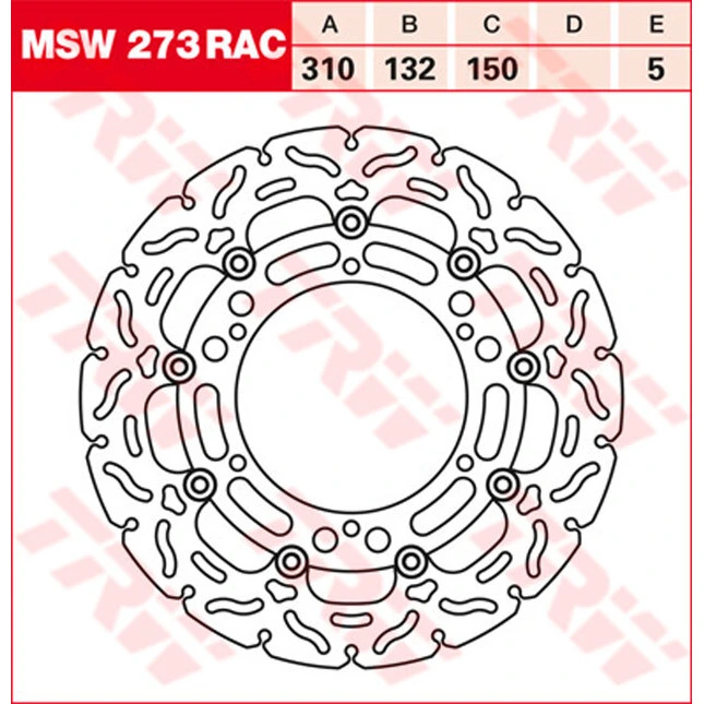 TRW Bremsscheiben Racing, Vorne, mit ABE