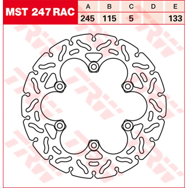 TRW Bremsscheiben Racing, Hinten, mit ABE