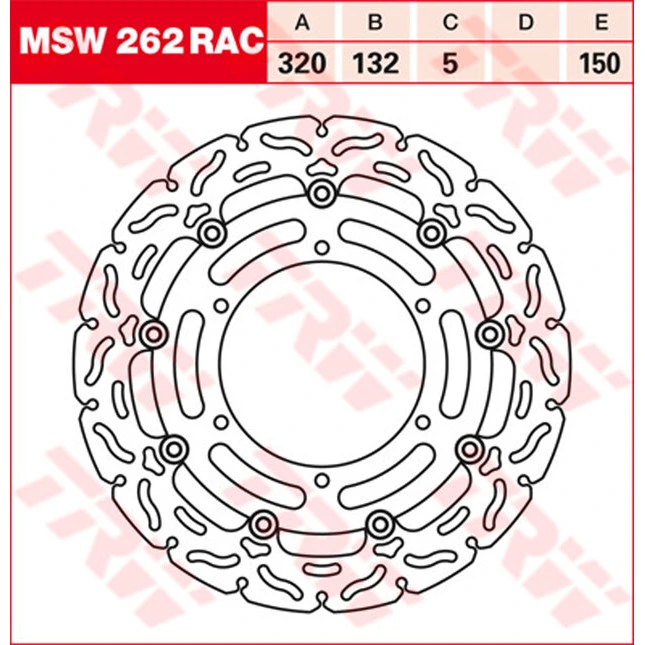 TRW Bremsscheiben Racing, Vorne, mit ABE