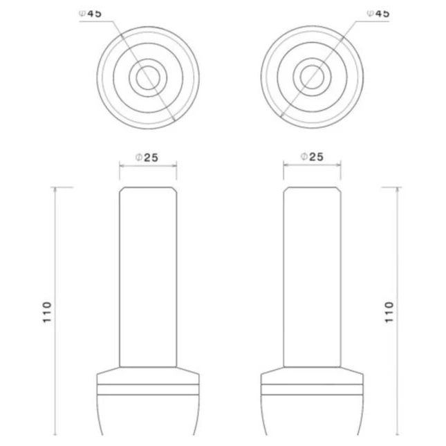 Rizoma Seitlicher Sturzpad Kit, diverse Modelle