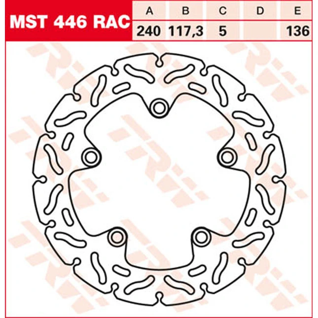 TRW Bremsscheiben Racing, Hinten, mit ABE