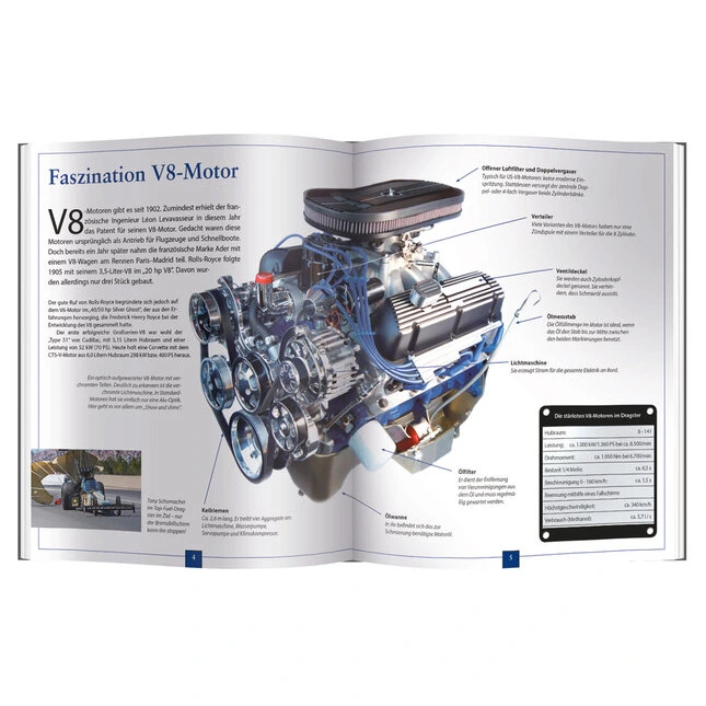 Franzis V8 Motor Technik-Bausatz
