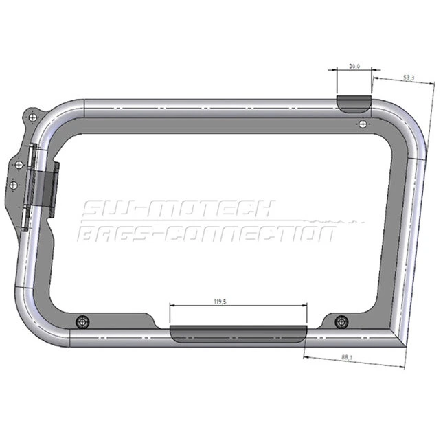 SW-Motech TRAX KOFFER-ADAPTERKIT