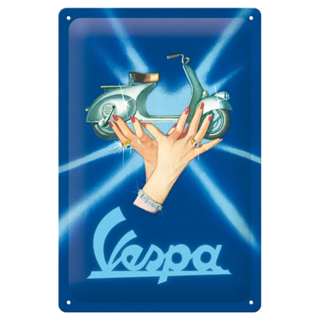 Vespa Faro Basso 1949 Blechschild