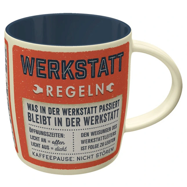 Nostalgic Art Becher Werkstattregeln