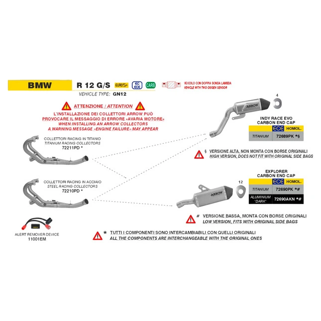Arrow Explorer Auspuffsystem