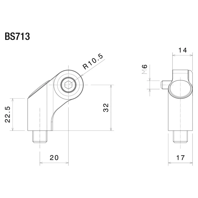 Rizoma Universal Montagesatz Side Mount