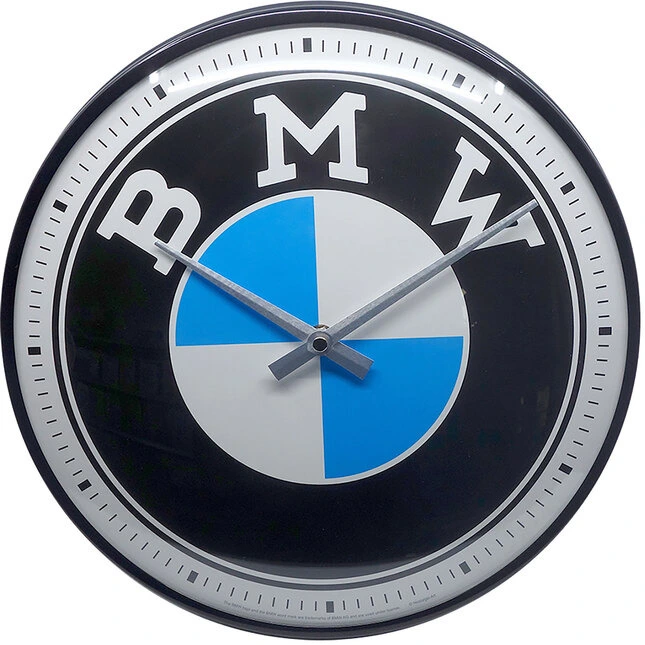 BMW Retro Wand- Uhr BMW Logo