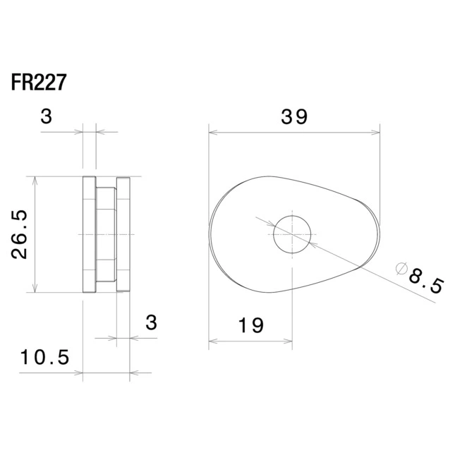 Rizoma Blinker Adapter, Paar, Honda/Yamaha