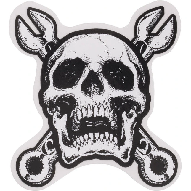 Lethal Threat Aufkleber "Totenkopf/Maulschlüssel"
