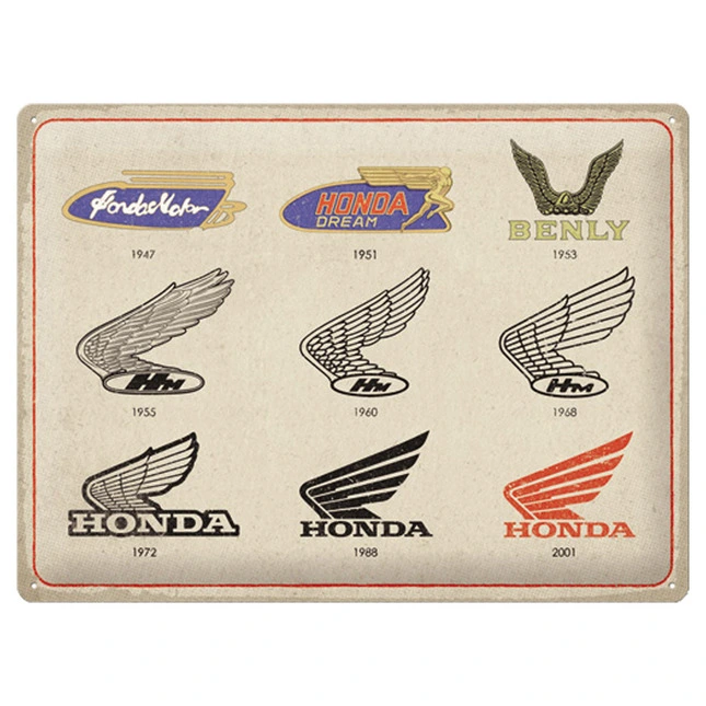 Honda Blechschild "Honda Logos*