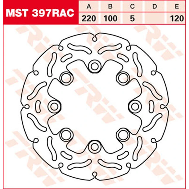 TRW Bremsscheiben Racing, Hinten, mit ABE