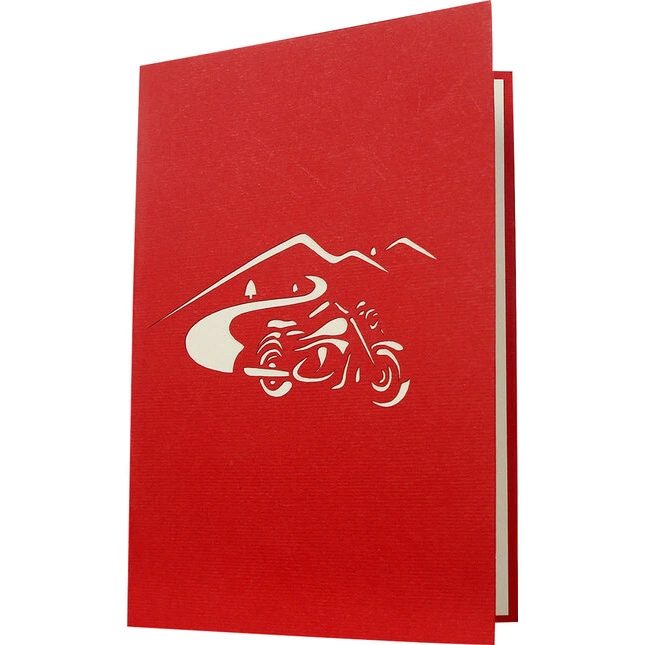 Louis 3D Motorrad Pop-up Klappkarte