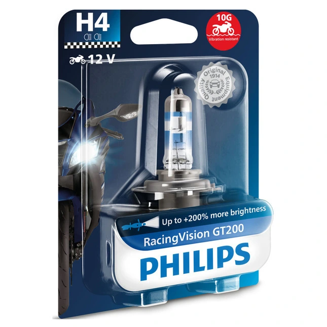 Philips RacingVision GT200 H4 moto, 60/55W