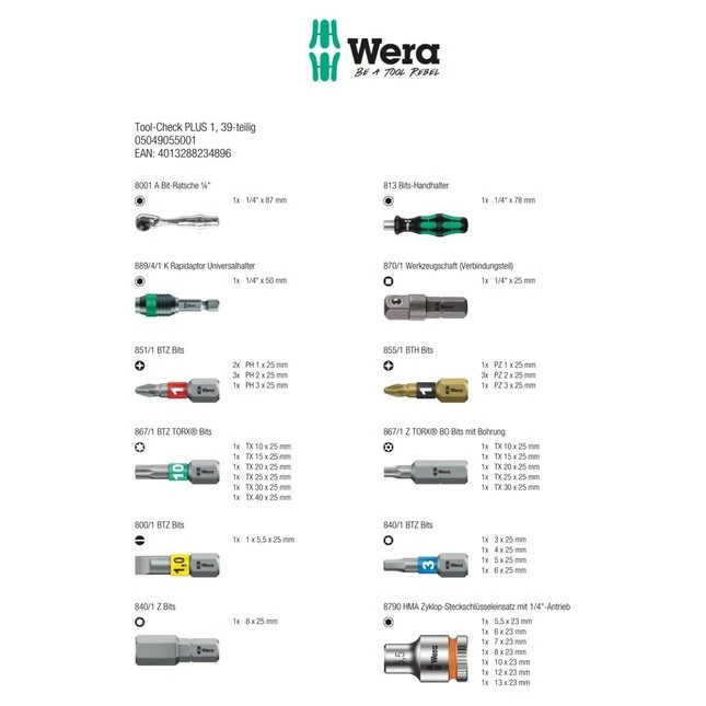 Wera Tool-Check PLUS 1