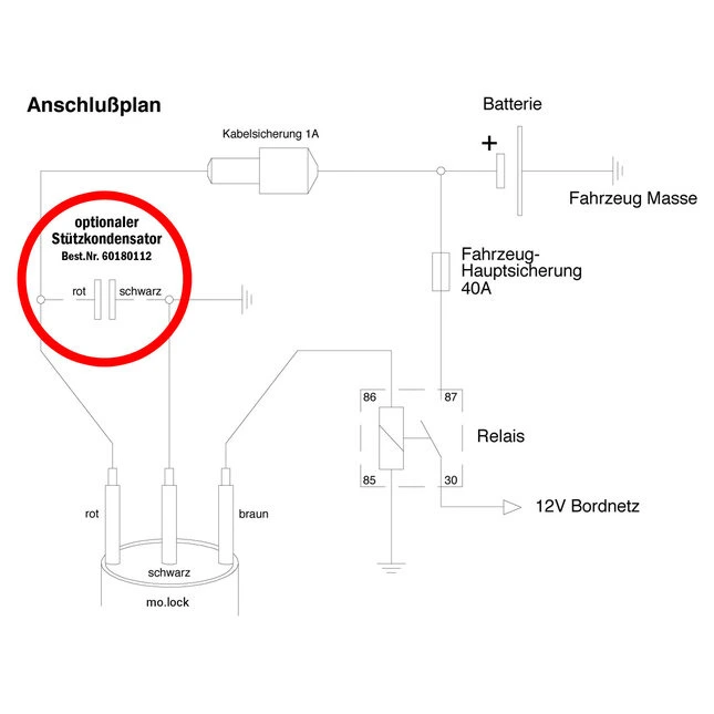 motogadget mo.lock Stützkondensator