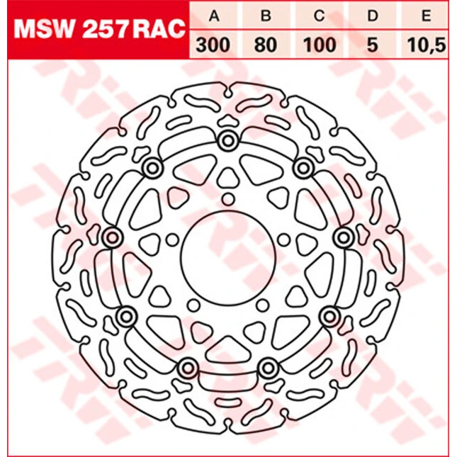 TRW Bremsscheiben Racing, Vorne, mit ABE