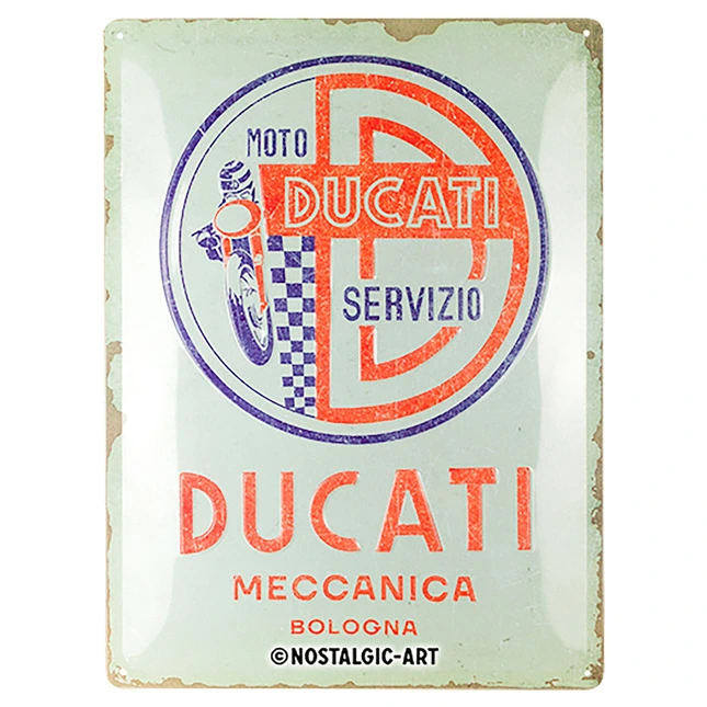 Ducati Corse Blechschild Ducati Meccanica