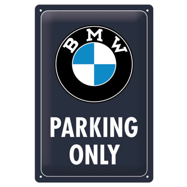 BMW Parking Only Blechschild