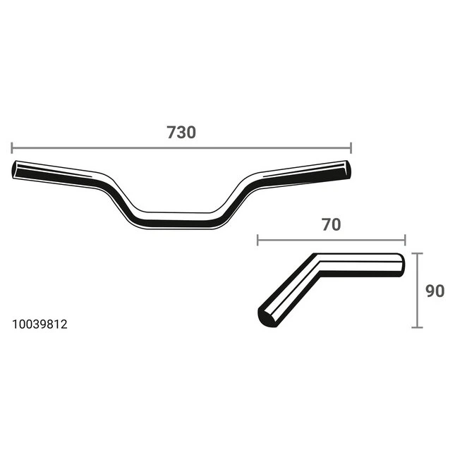 RAXIMO Alu-Lenker Street Breite 730 mm