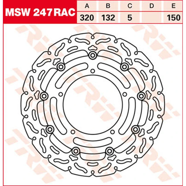TRW Bremsscheiben Racing, Vorne, mit ABE
