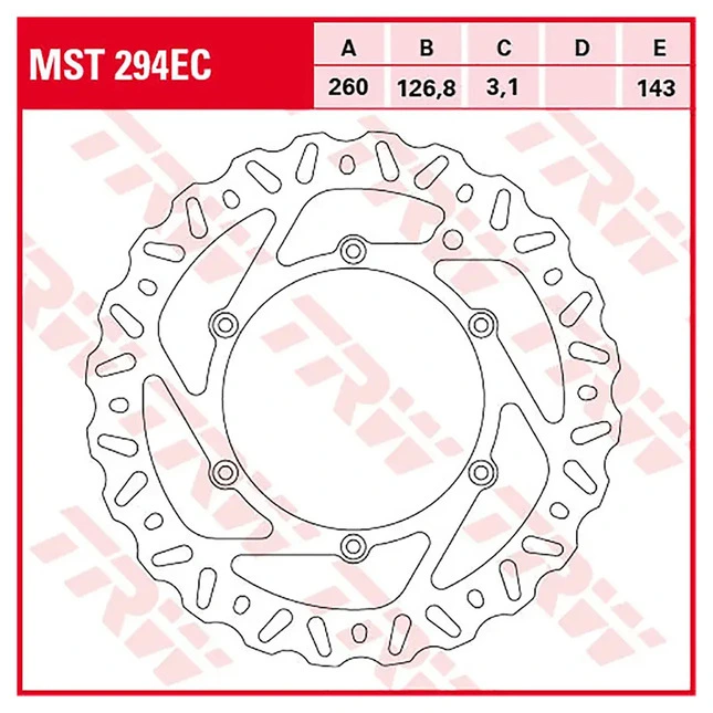 TRW Bremsscheibe  Offroad / MX