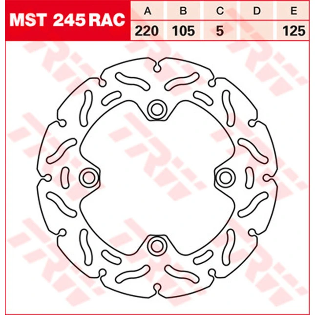 TRW Bremsscheiben Racing, Hinten, mit ABE