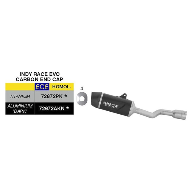 Arrow Indy Race Evo Auspuffsystem