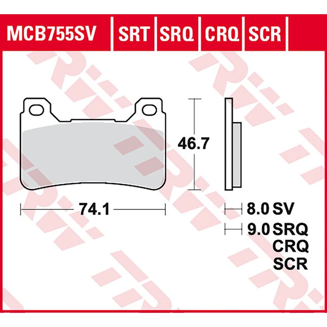 TRW Sinter Srt Road & Track Bremsbeläge