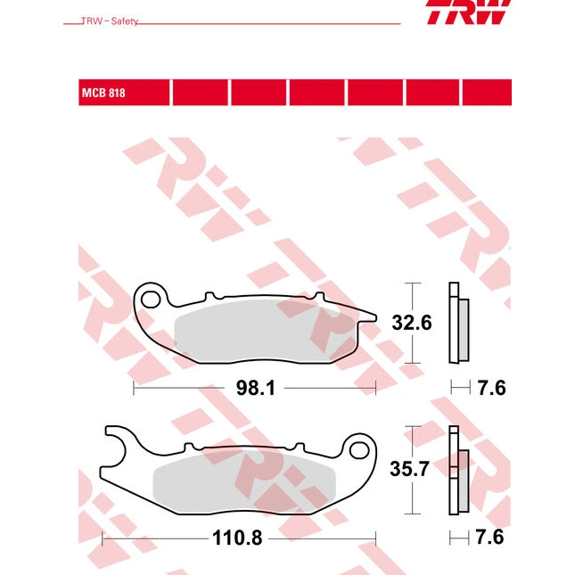 TRW Sinter Bremsbeläge Roller & Offroad