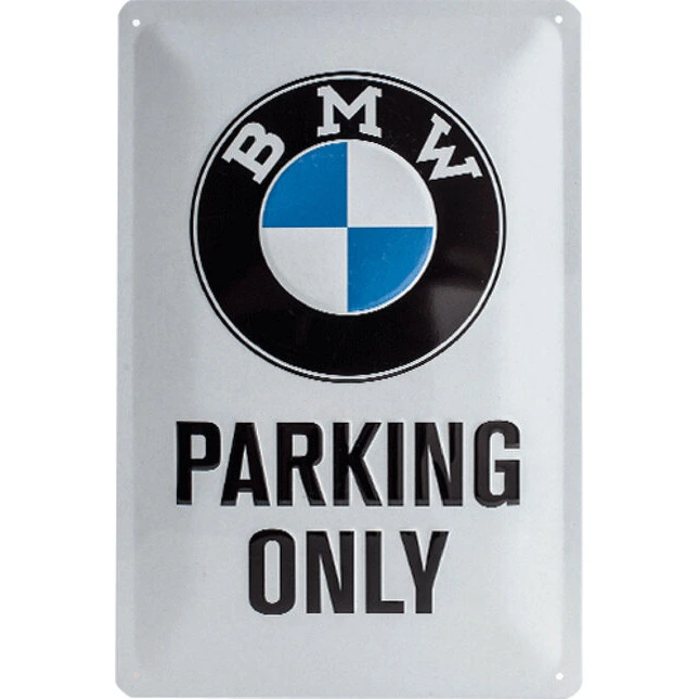 BMW Blechschild BMW "Parking only"