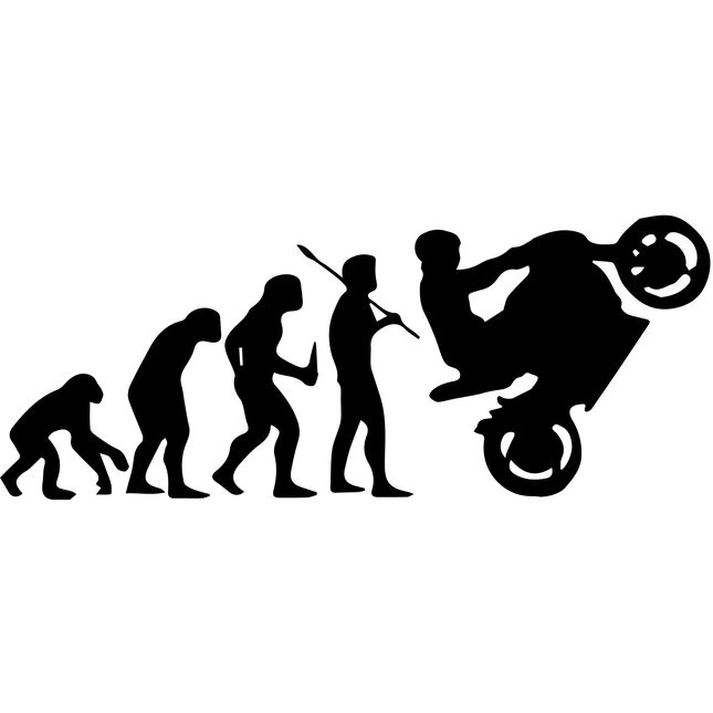 undefined Aufkleber Biker Evolution