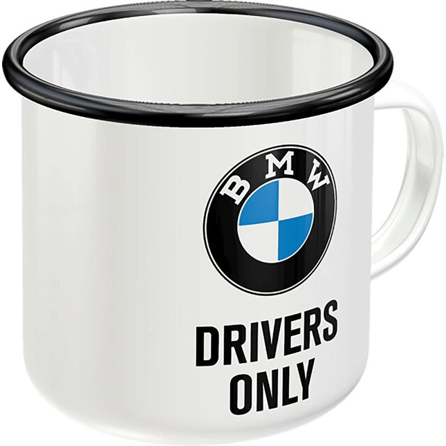 BMW Emaille Becher BMW Drivers only