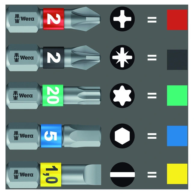 Wera Kraftform Kompakt Stubby 1 Bit-Set
