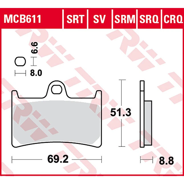 TRW Sinter Srt Road & Track Bremsbeläge