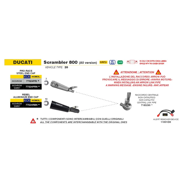 Arrow Pro-Race Auspuffsystem EG-BE