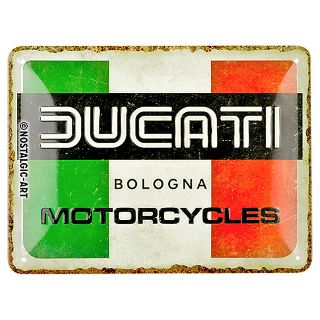 Ducati Corse Mini-Nostalgie Blechschild "Ducati"