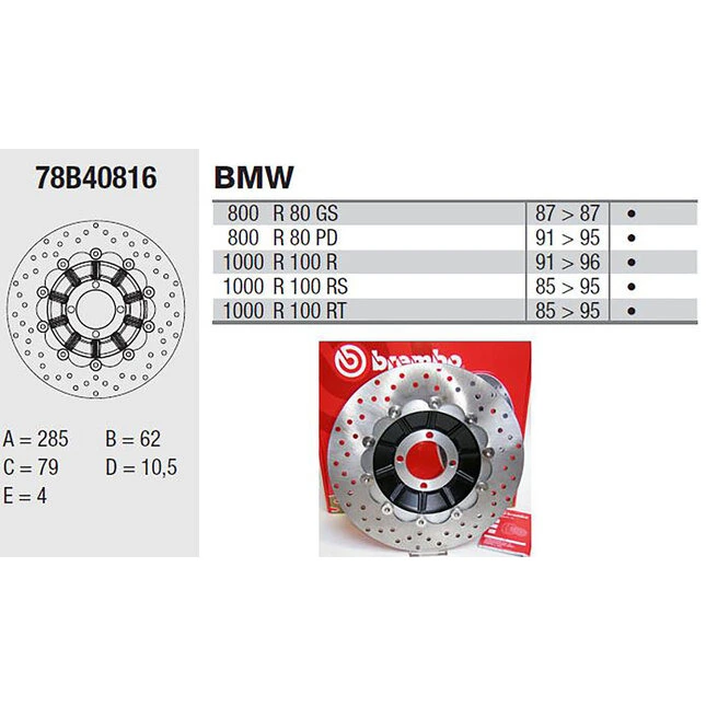 Brembo Bremsscheiben ECE R90 homologiert