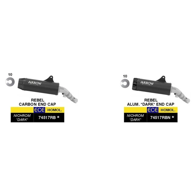 Arrow Rebel Auspuffsystem EG-BE