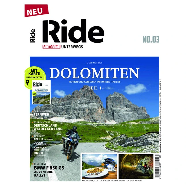 Motorrad RIDE Motorrad unterwegs - Dolomiten