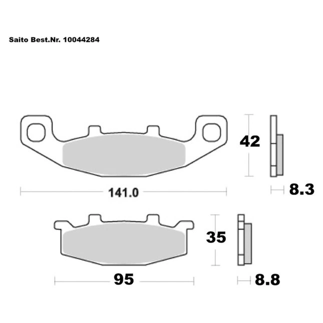 Louis Parts Bremsbeläge organisch