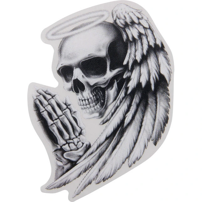 Lethal Threat Aufkleber mini Totenkopf Engel