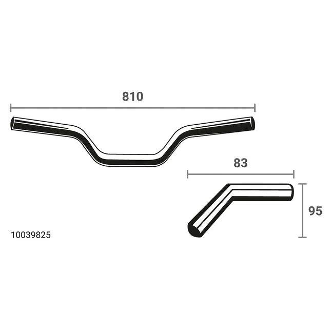 RAXIMO Alu-Lenker Tour Breite 810Mm