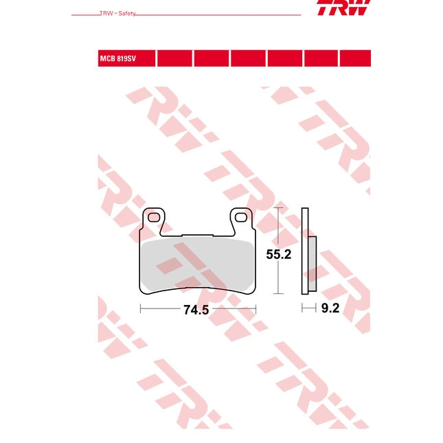 TRW Sintermetall Bremsbeläge