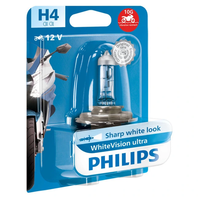 Philips WhiteVision H4 ultra moto, 60/50W