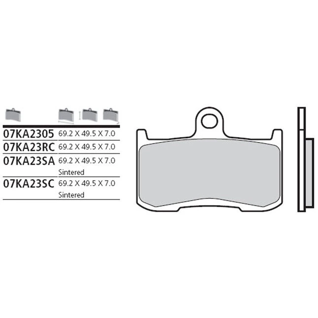 Brembo Bremsbeläge Sintermetall