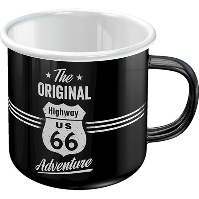US Highways Emaille Becher Route 66